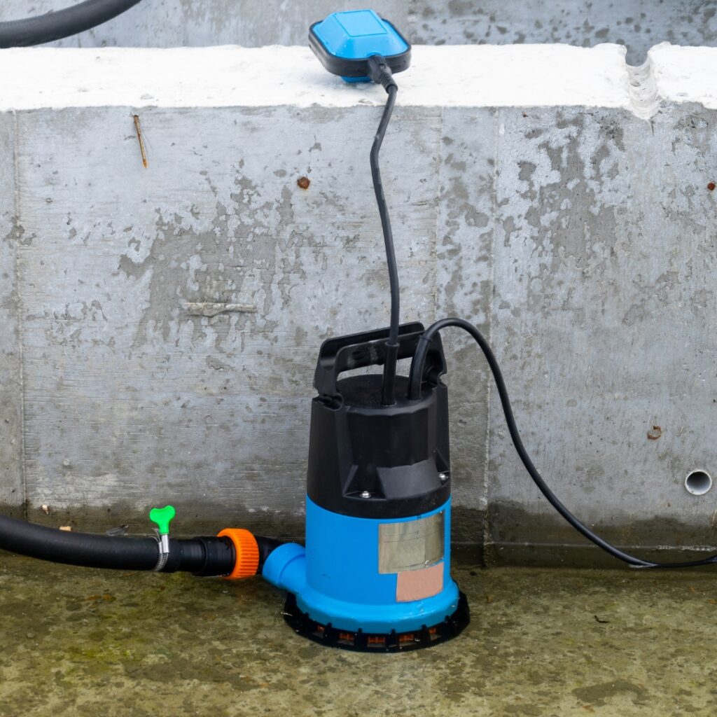 Submersible Pump in water