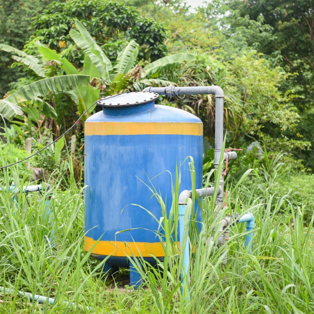 Submersible Pump in yard